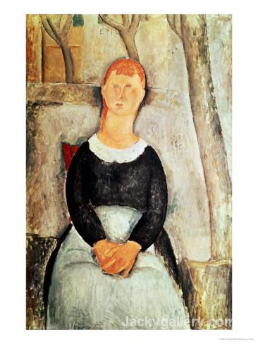 The Beautiful Grocer by Amedeo Modigliani paintings reproduction